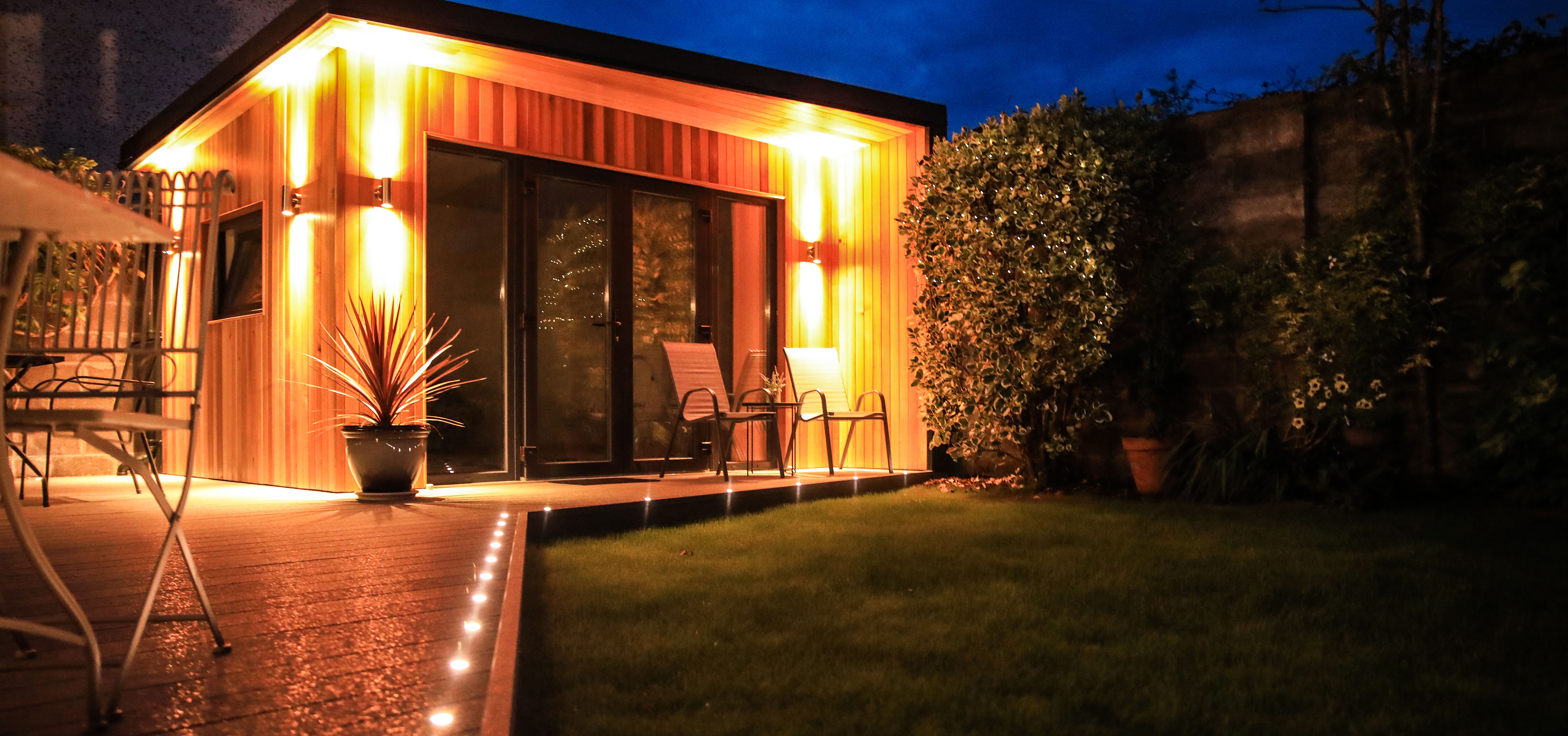 Garden Office at night