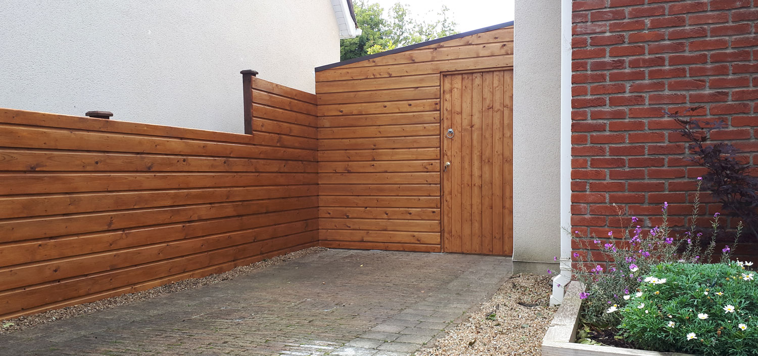Lean-To Shed for Side Passage Storage 1