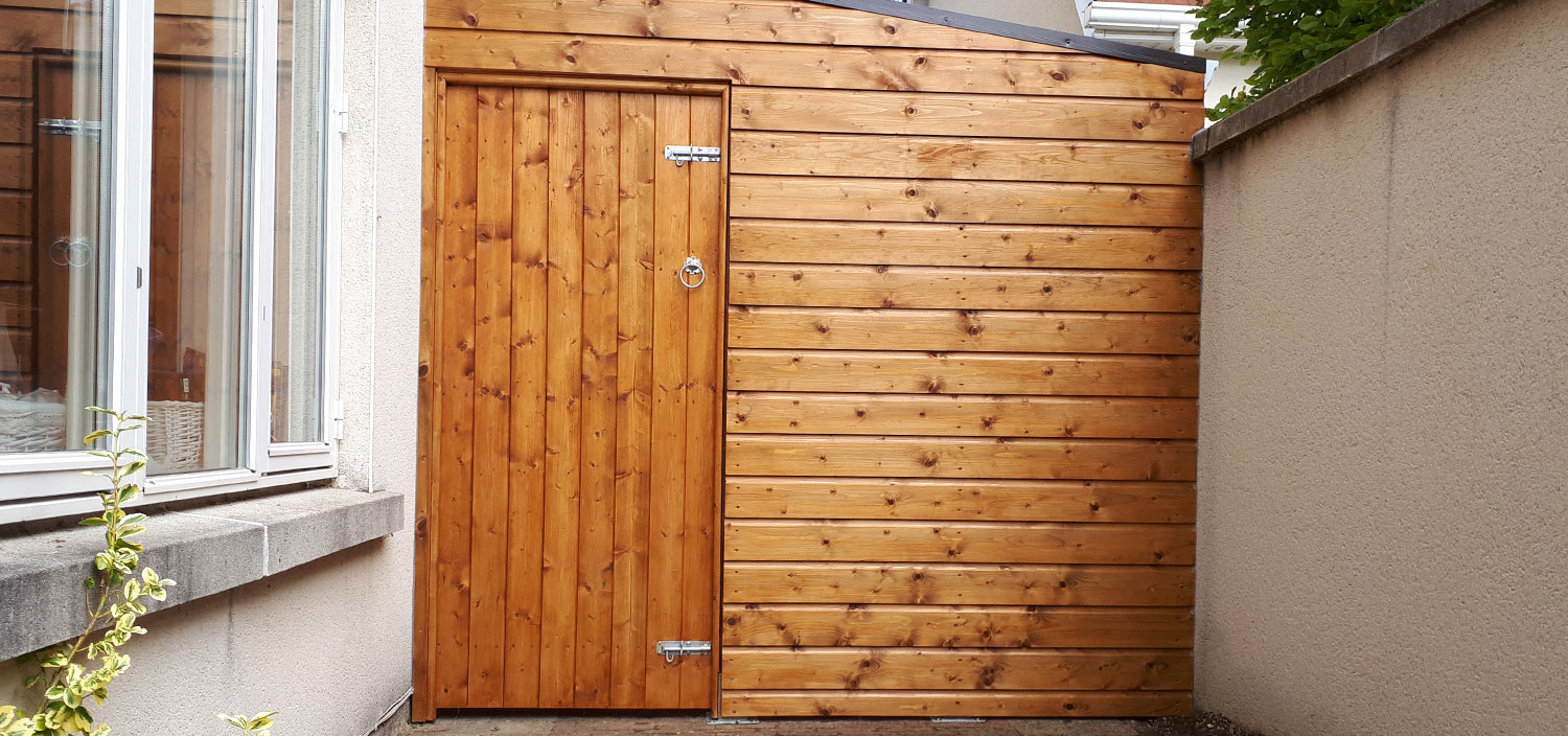 Lean-To Shed for Side Passage Storage 3