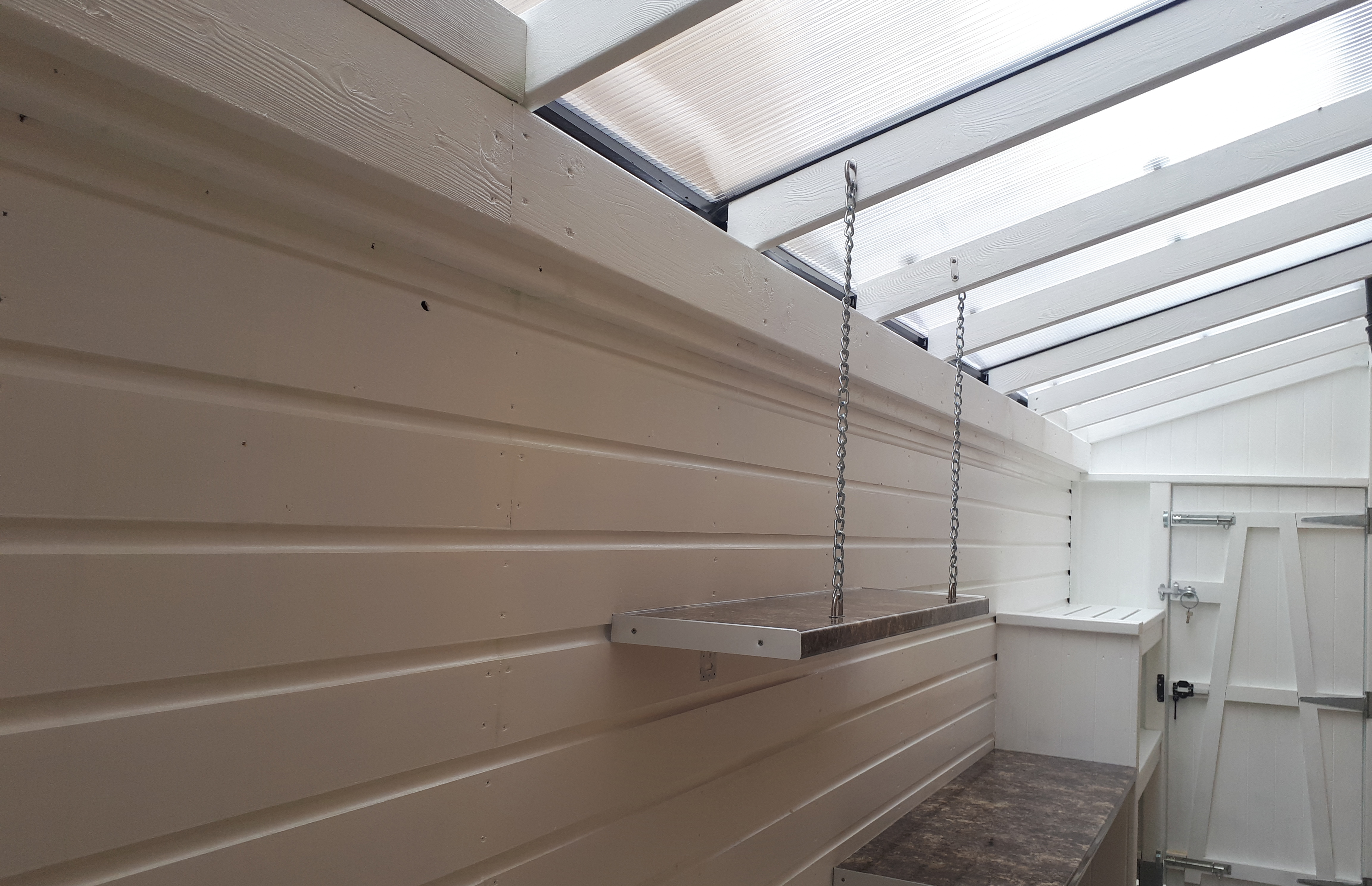 Raised Roof for Side Passage Shed