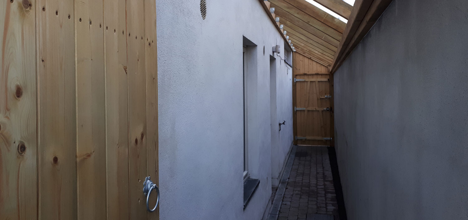 Side Passage Lean-to for Storage  1